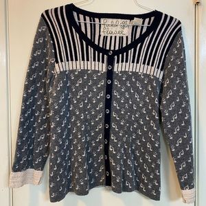 Anthropologie Field Flower Cardigan Size L